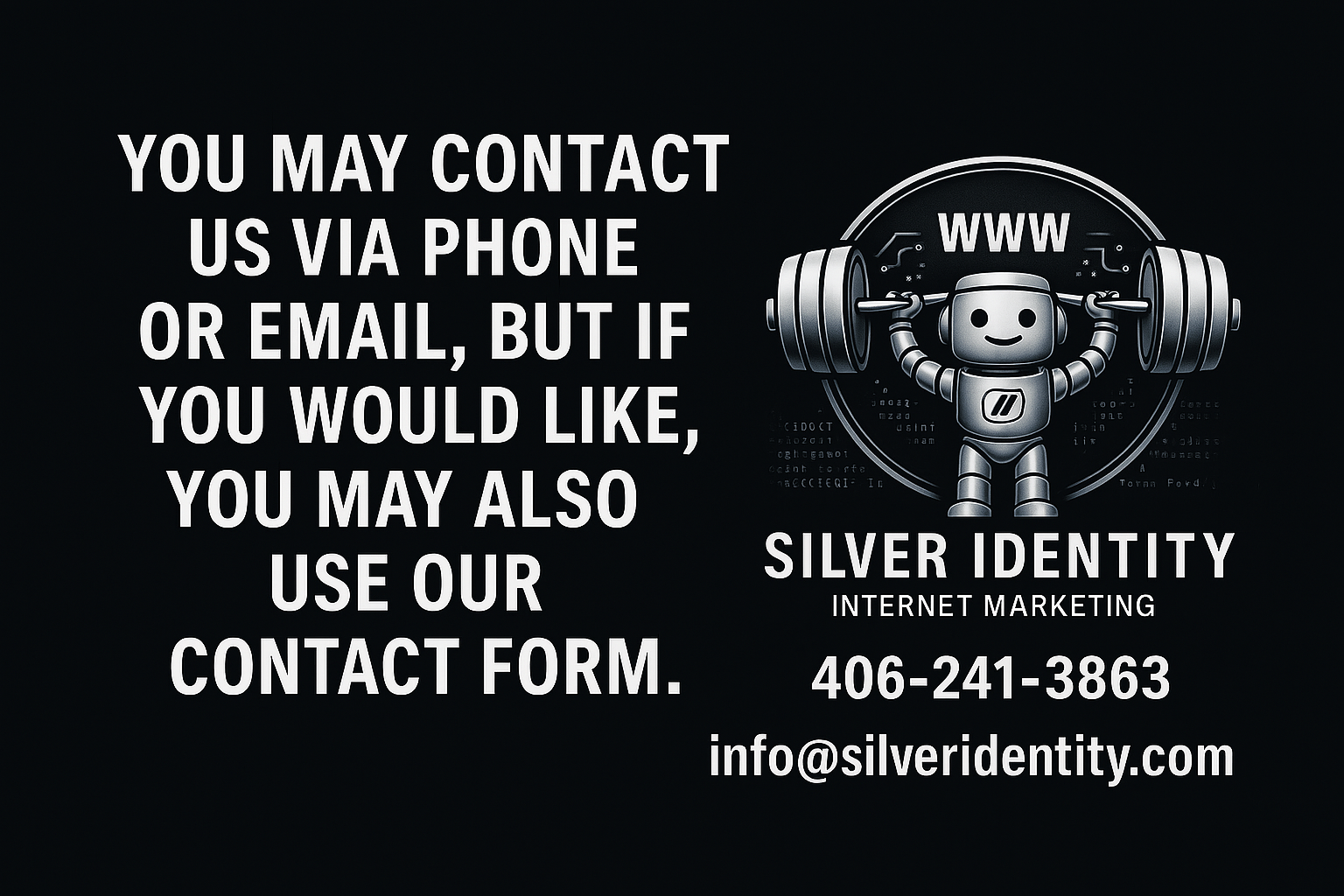 Banner with Contact Info